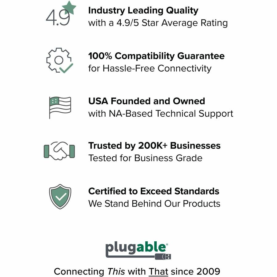 Alternate-Image7 Image for Plugable USB C to Ethernet Adapter 2.5Gb with 100W USB-C PD Charging, 2.5 Gigabit Type C USB Ethernet Adapter