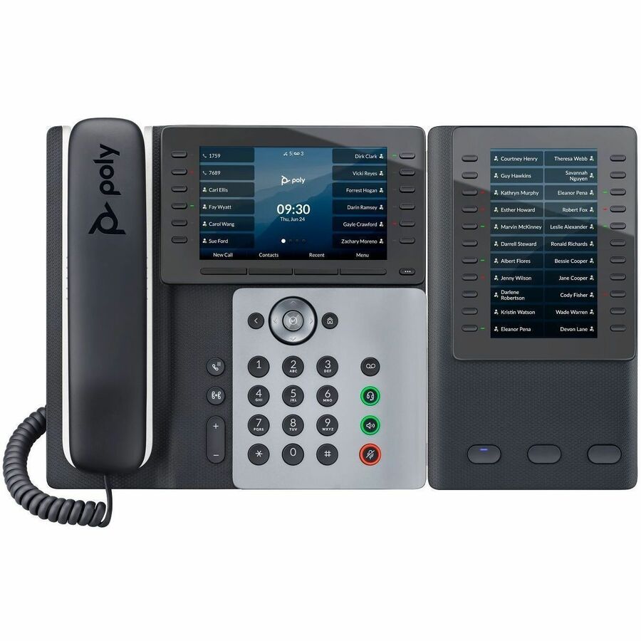 Alternate-Image6 Image for Poly Edge E550 IP Phone and PoE-enabled GSA/TAA