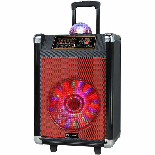 Main Image for Supersonic IQ-3612DJBT Portable Bluetooth Speaker System - 30 W RMS - Red
