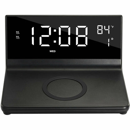 Main Image for Supersonic Dual Alarm Clock with Wireless Charger 2-IN-1 Wireless Charger