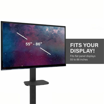 Alternate-Image8 Image for Chief Fit Mobile Cart - For 55-89 Inch Interactive Displays - Height Adjustable TV Mobile Cart - Black