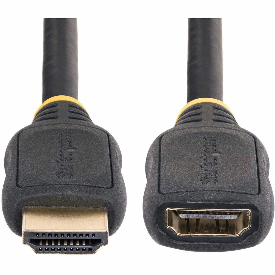 Alternate-Image5 Image for StarTech 18in (0.5m) HDMI 2.0 Extension Cable, High Speed HDMI Port Saver Cable, 4K 60Hz, HDMI Male to Female Extension Adapter Cord