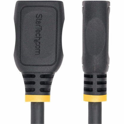 Alternate-Image2 Image for StarTech 18in (0.5m) HDMI 2.0 Extension Cable, High Speed HDMI Port Saver Cable, 4K 60Hz, HDMI Male to Female Extension Adapter Cord