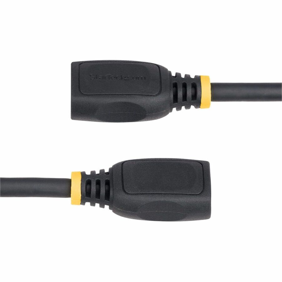 Alternate-Image4 Image for StarTech 18in (0.5m) HDMI 2.0 Extension Cable, High Speed HDMI Port Saver Cable, 4K 60Hz, HDMI Male to Female Extension Adapter Cord