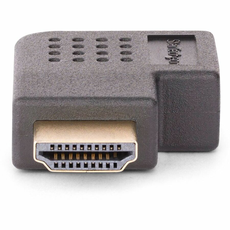 Alternate-Image2 Image for StarTech Right Angle HDMI 2.0 Adapter, Male to Female, Horizontal 90-Degree Angled HDMI Port Saver, 4K 60Hz, High Speed HDMI Connector Extension