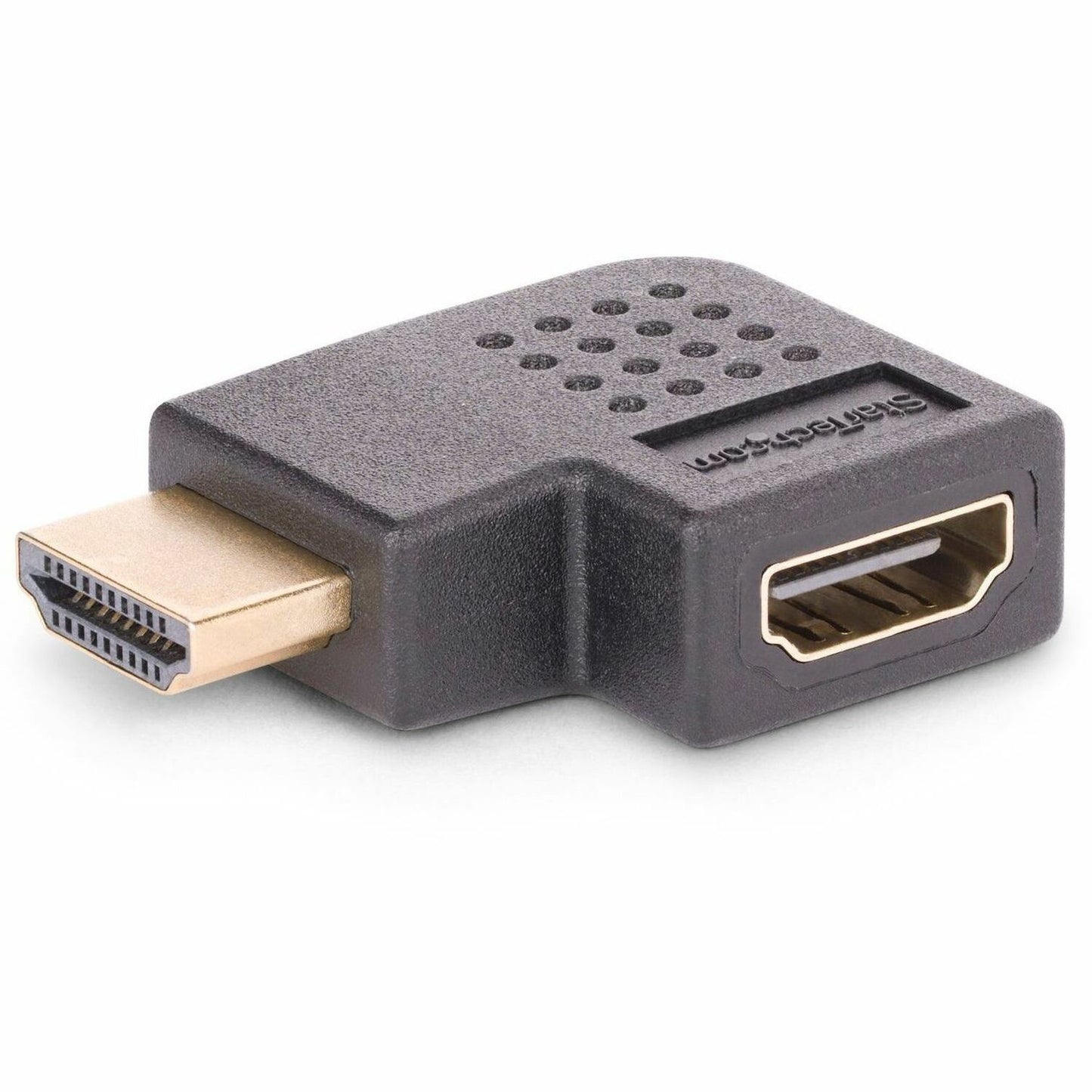 Main Image for StarTech Right Angle HDMI 2.0 Adapter, Male to Female, Horizontal 90-Degree Angled HDMI Port Saver, 4K 60Hz, High Speed HDMI Connector Extension
