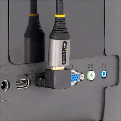 Alternate-Image5 Image for StarTech.com Down Angle HDMI 2.0 Adapter, Male to Female, Vertical 90-Degree Angled HDMI Port Saver, 4K 60Hz, High Speed HDMI Connector Extension