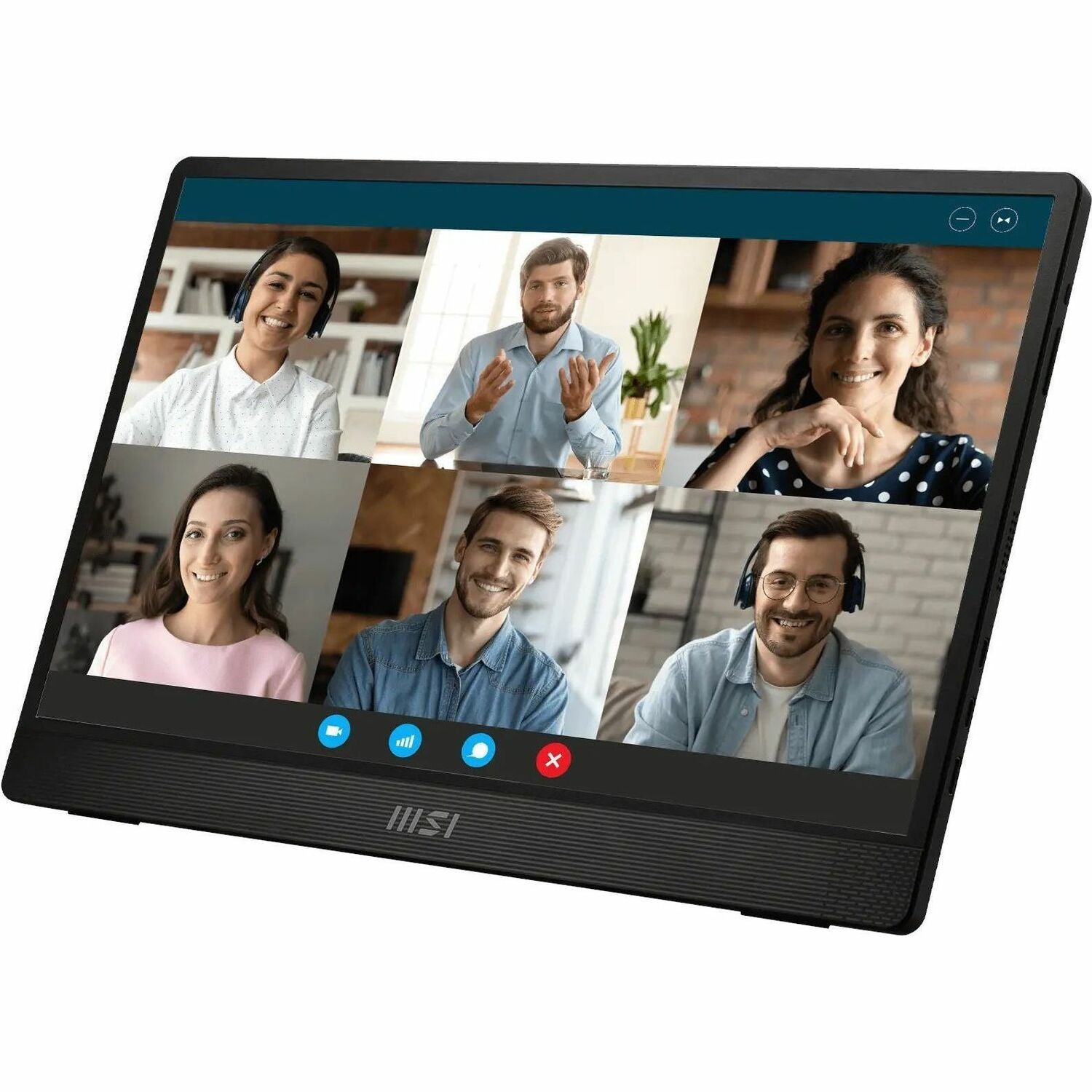 Main Image for MSI PRO MP161 E2U 16" Class Full HD LED Monitor - 16:9 - Black, Metal Silver