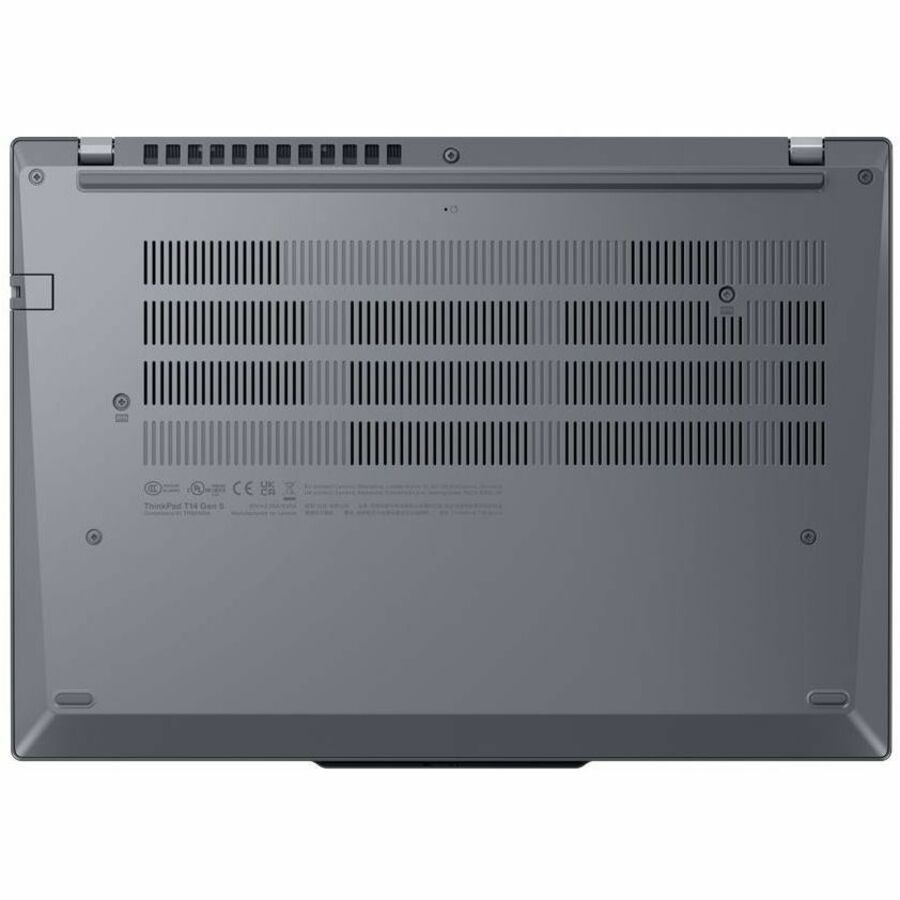 Bottom Image for Lenovo ThinkPad T14 Gen 5 21ML0089US 14" Notebook - WUXGA - 60 Hz - Intel Core Ultra 7 155U - 16 GB - 512 GB SSD - English Keyboard - Gray