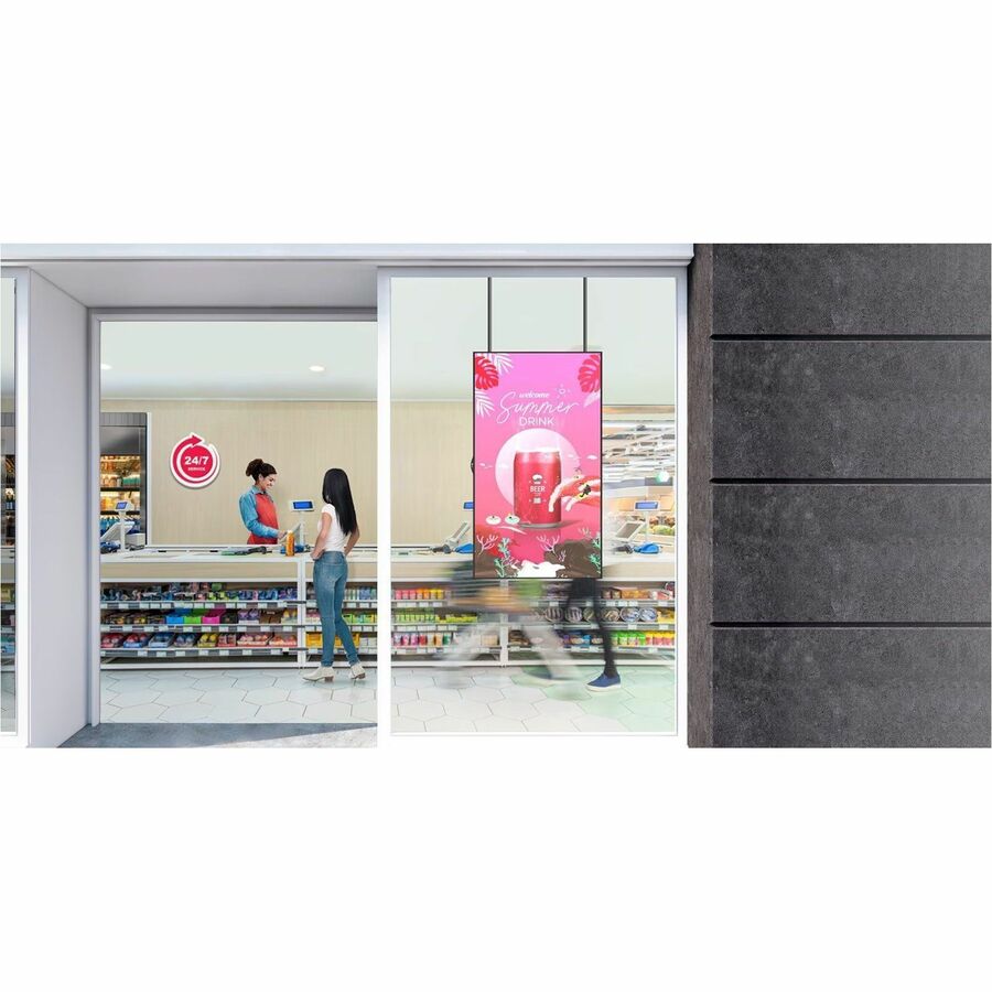 Life-Style Image for LG 49'' FHD High Bright Window Facing Display with Anti-Discoloration Technology