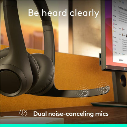 Alternate-Image2 Image for Logitech Zone 305 for Business, Wireless Bluetooth Headset With Microphone, for Google Meet, Google Voice, Zoom, Compatible With Windows, Mac, Chrome, Linux, iOS, iPadOS, Android, Black