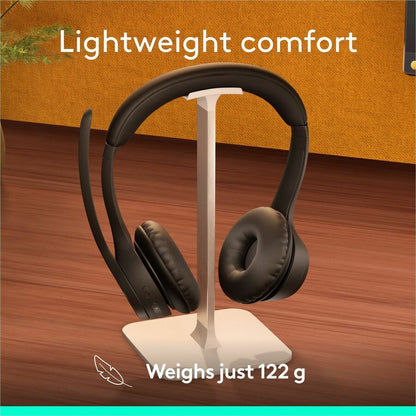 Alternate-Image3 Image for Logitech Zone 305 for Business, Wireless Bluetooth Headset With Microphone, for Google Meet, Google Voice, Zoom, Compatible With Windows, Mac, Chrome, Linux, iOS, iPadOS, Android, Black