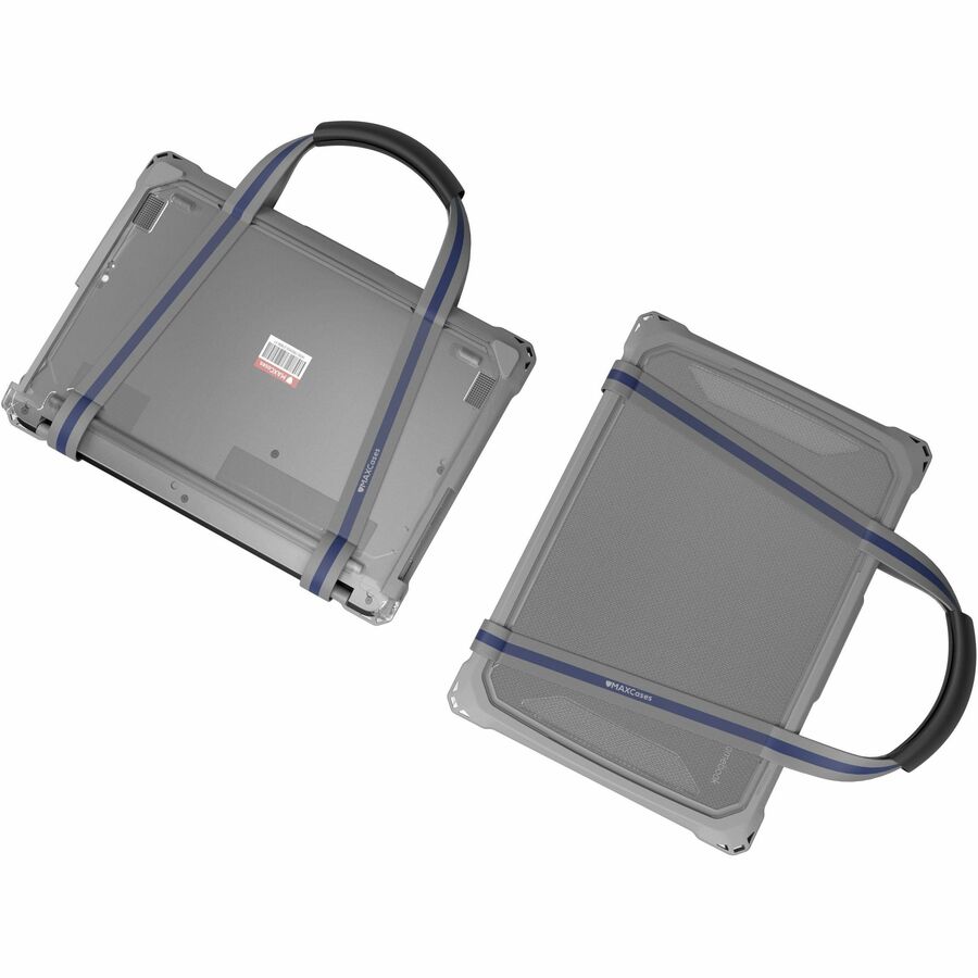 Alternate-Image6 Image for MAXCases Extreme Shell-F3 Slide Case for Lenovo 300e/100e and 300w/100w G4 Chromebook 11.6" (ver 82W0/82W1 for 100e) (NOT 83G) (Gray/Clear)