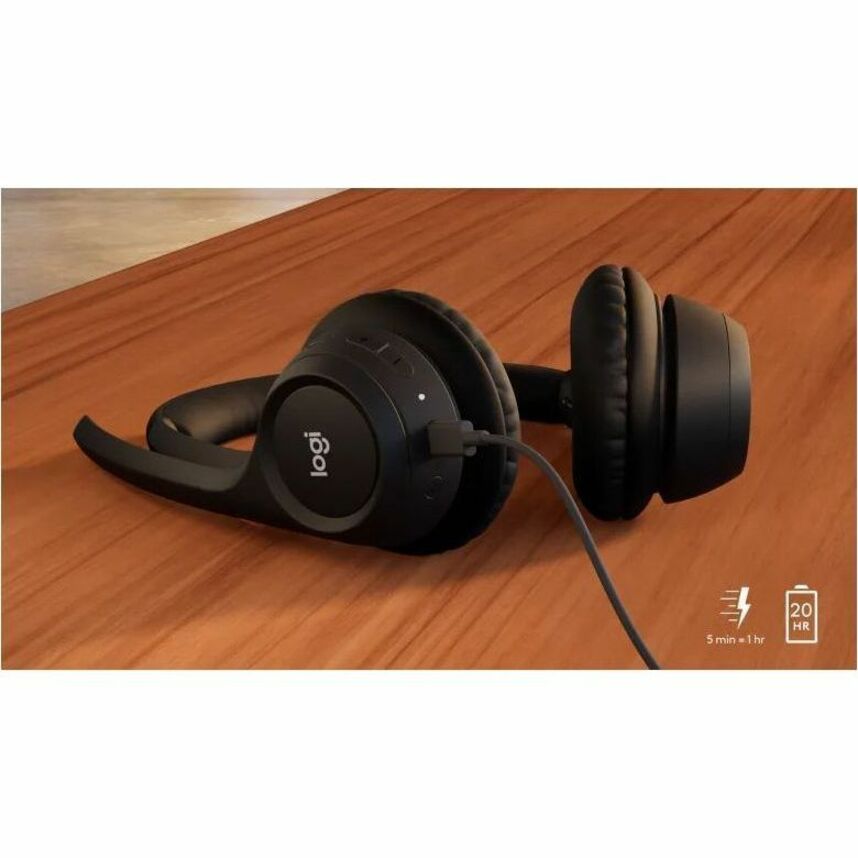 Alternate-Image3 Image for Logitech Zone 305 for Business, Wireless Bluetooth Headset With Microphone, Native Bluetooth, for Microsoft Teams, Black