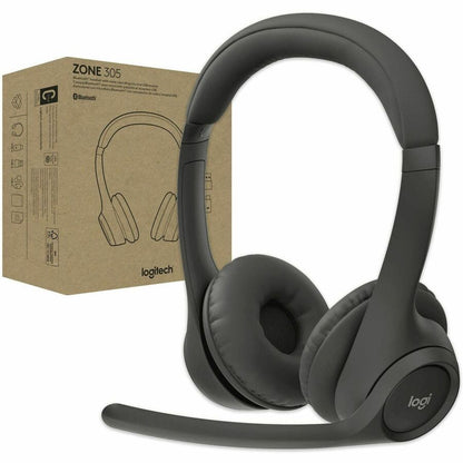 Alternate-Image1 Image for Logitech Zone 305 for Business, Wireless Bluetooth Headset With Microphone, Native Bluetooth, for Microsoft Teams, Black