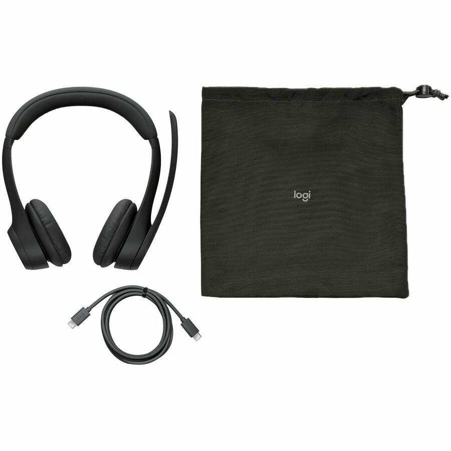 Alternate-Image2 Image for Logitech Zone 305 for Business, Wireless Bluetooth Headset With Microphone, Native Bluetooth, for Microsoft Teams, Black