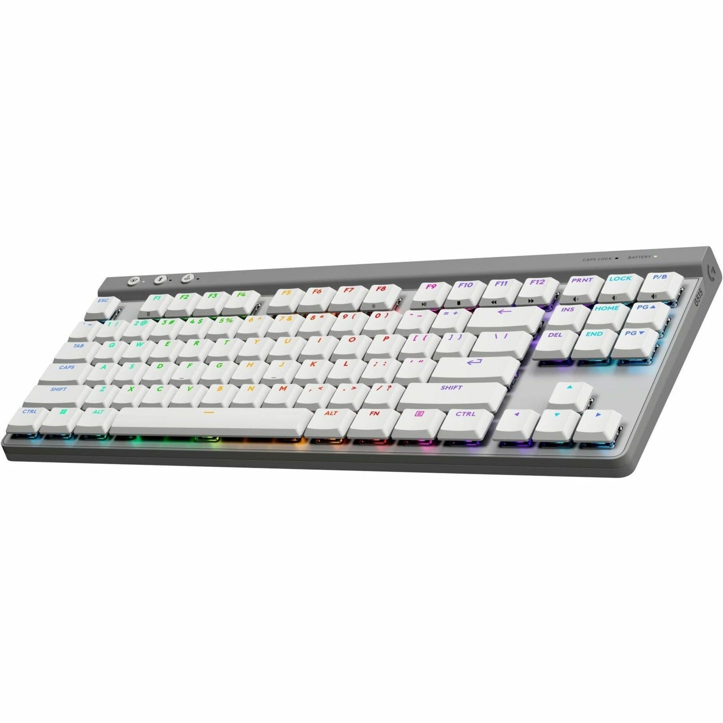 Main Image for Logitech G515 LIGHTSPEED TKL Low Profile Wireless Gaming Keyboard, LIGHTSYNC RGB, Thin Tenkeyless Design, PBT Keycaps, Linear (Red) Mechanical Switches, White