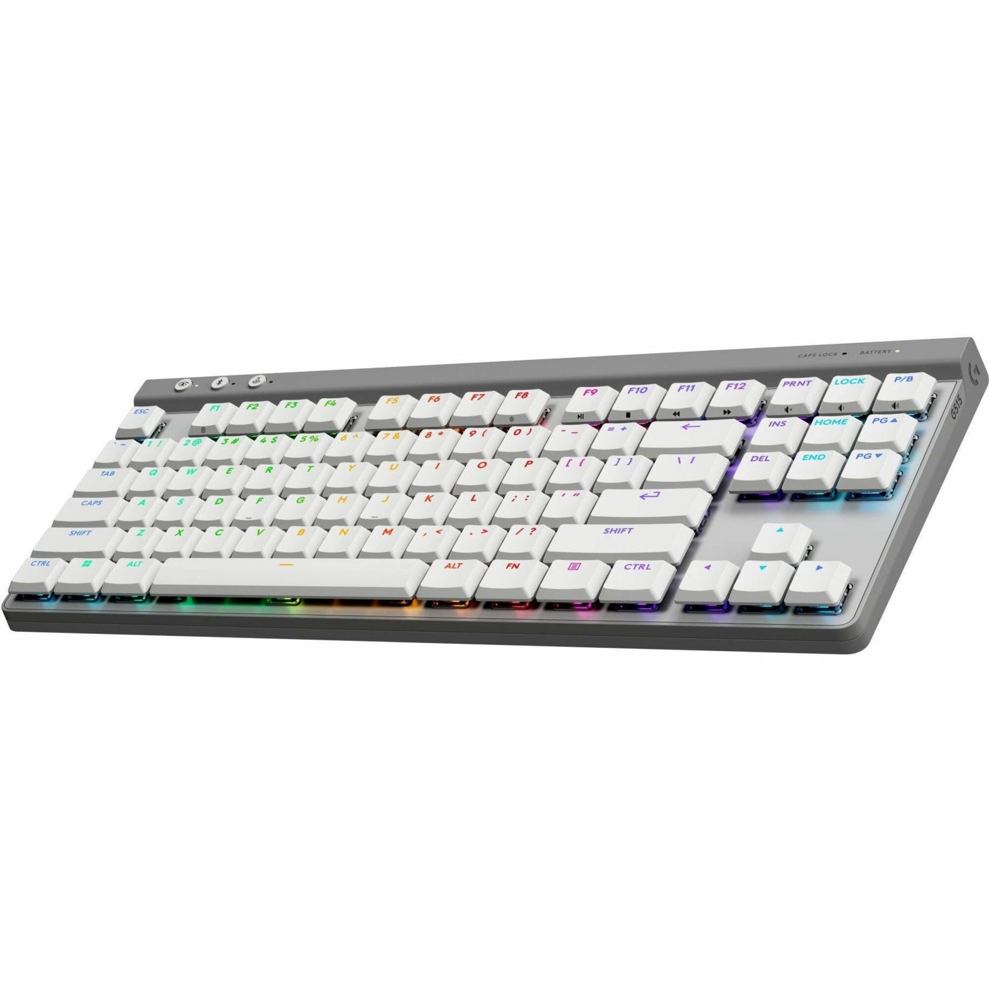 Main Image for Logitech G515 LIGHTSPEED TKL Low Profile Wireless Gaming Keyboard, LIGHTSYNC RGB, Thin Tenkeyless Design, PBT Keycaps, Linear (Red) Mechanical Switches, White