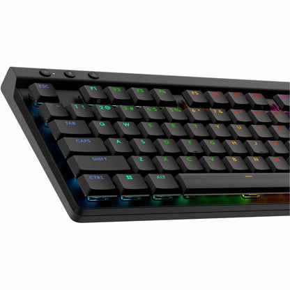 Alternate-Image4 Image for Logitech G515 LIGHTSPEED TKL Low Profile Wireless Gaming Keyboard, LIGHTSYNC RGB, Thin Tenkeyless Design, PBT Keycaps, Tactile (Brown) Mechanical Switches, Black