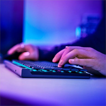 Alternate-Image2 Image for Logitech G515 LIGHTSPEED TKL Low Profile Wireless Gaming Keyboard, LIGHTSYNC RGB, Thin Tenkeyless Design, PBT Keycaps, Tactile (Brown) Mechanical Switches, Black