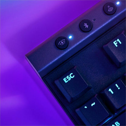 Alternate-Image1 Image for Logitech G515 LIGHTSPEED TKL Low Profile Wireless Gaming Keyboard, LIGHTSYNC RGB, Thin Tenkeyless Design, PBT Keycaps, Tactile (Brown) Mechanical Switches, Black