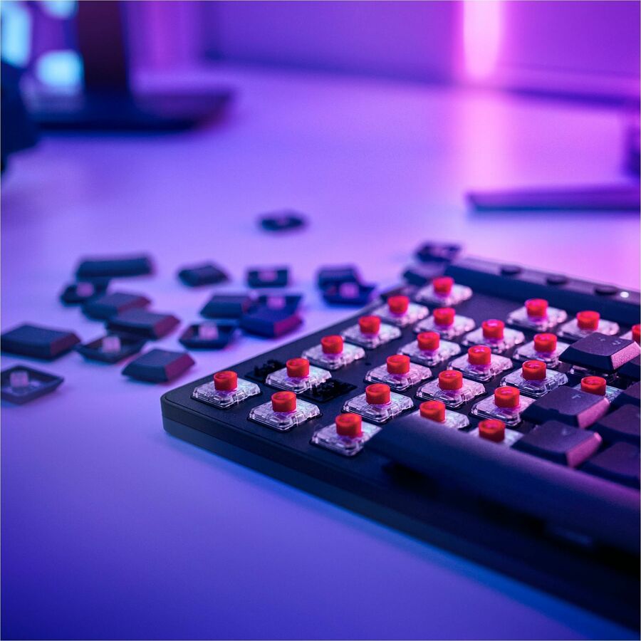 Alternate-Image3 Image for Logitech G515 LIGHTSPEED TKL Low Profile Wireless Gaming Keyboard, LIGHTSYNC RGB, Thin Tenkeyless Design, PBT Keycaps, Tactile (Brown) Mechanical Switches, Black