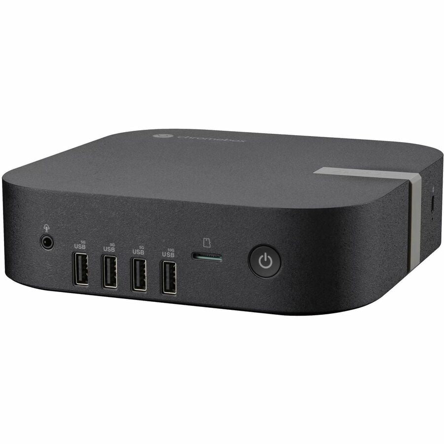 Left Image for Asus Chromebox 5a CHROMEBOX5A-SC041UN Chromebox - Intel Celeron 7305 - 4 GB - 128 GB SSD - Mini PC - Eco Black