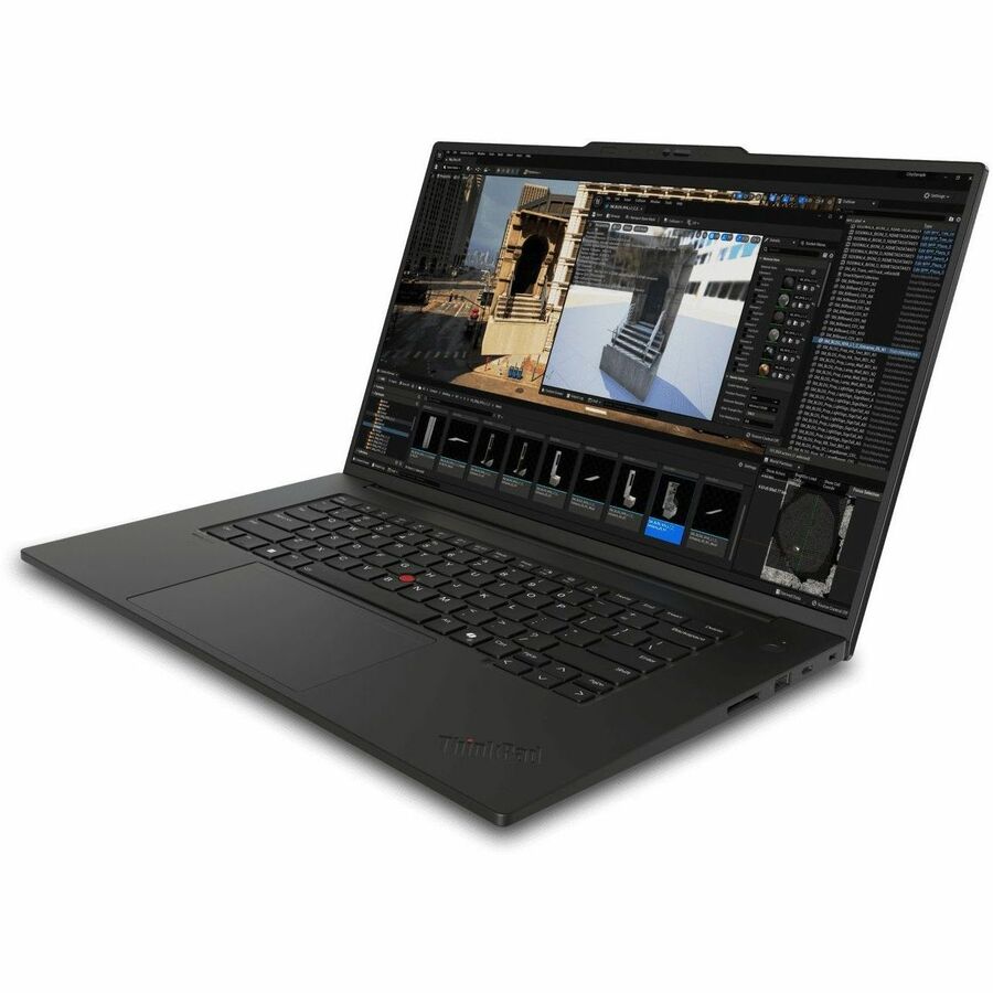 Alternate-Image2 Image for Lenovo ThinkPad P1 Gen 7 21KV0000US 16" Mobile Workstation - WQXGA - 165 Hz - Intel Core Ultra 7 155H - Intel Evo Platform - 32 GB - 1 TB SSD - English Keyboard - Black