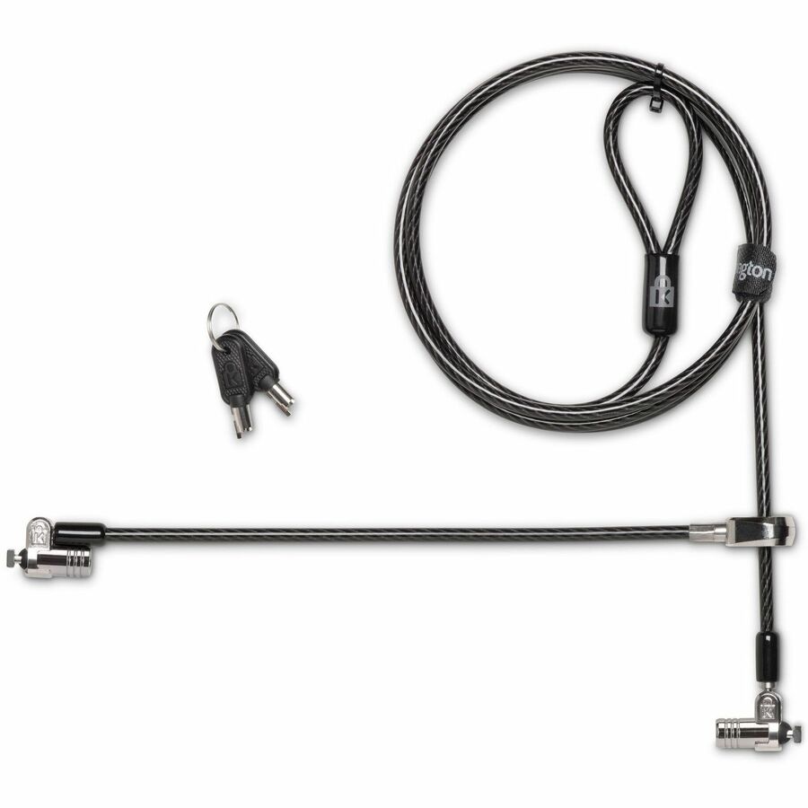 Alternate-Image1 Image for Kensington MicroSaver Keyed Dual Head Laptop Lock - TAA