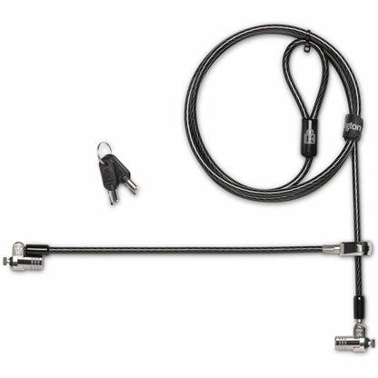 Alternate-Image1 Image for Kensington MicroSaver Keyed Dual Head Laptop Lock - TAA
