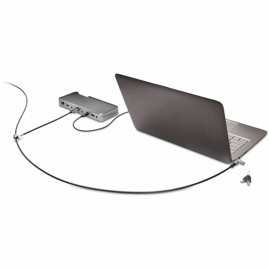 Alternate-Image3 Image for Kensington MicroSaver Keyed Dual Head Laptop Lock - TAA