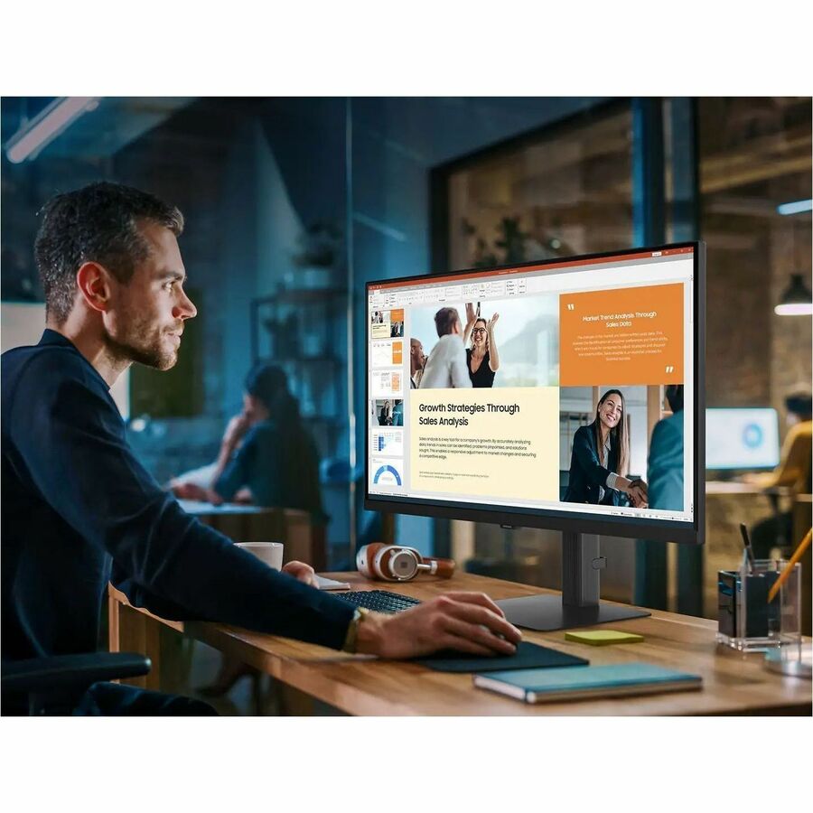 Life-Style Image for Samsung ViewFinity S6 S27D606UAN 27" Class WQHD LCD Monitor - 16:9 - Black