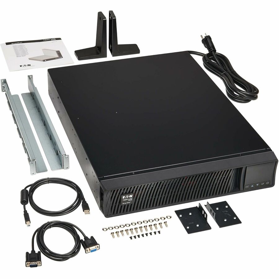 Alternate-Image1 Image for Eaton Tripp Lite Series SmartPro 1440VA 1440W 120V Line-Interactive Sine Wave UPS - 8 Outlets, Extended Run, Network Card Option, LCD, USB, DB9, 2U Rack/Tower, TAA