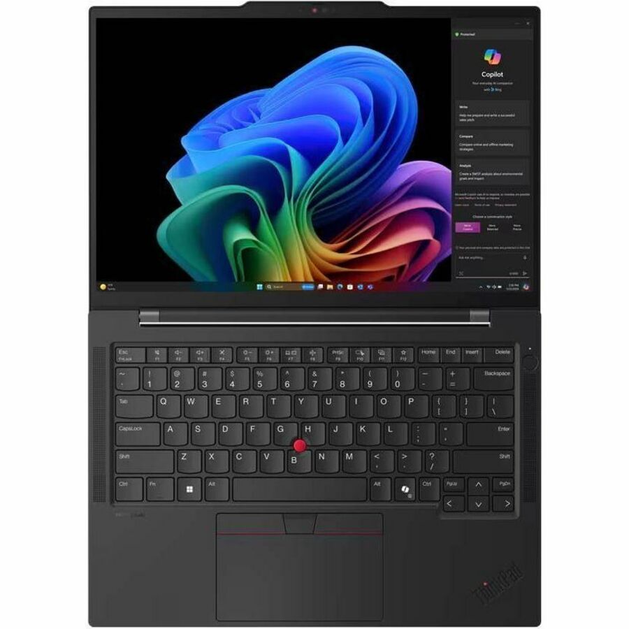 Alternate-Image6 Image for Lenovo ThinkPad T14s Gen 6 21N10000US 14" Copilot+ PC Notebook - WUXGA - 60 Hz - Qualcomm Snapdragon X Elite X1E-78-100 - 32 GB - 1 TB SSD - English Keyboard - Black