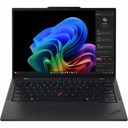 Front Image for Lenovo ThinkPad T14s Gen 6 21N10000US 14" Copilot+ PC Notebook - WUXGA - 60 Hz - Qualcomm Snapdragon X Elite X1E-78-100 - 32 GB - 1 TB SSD - English Keyboard - Black