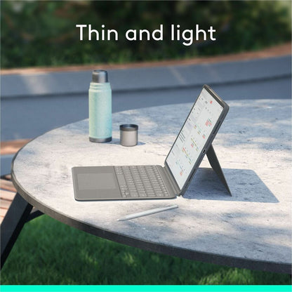 Alternate-Image6 Image for Logitech Combo Touch iPad Air 13-inch (M2 & M3)(2024 & 2025) Keyboard Case - Detachable backlit keyboard, Oxford Grey