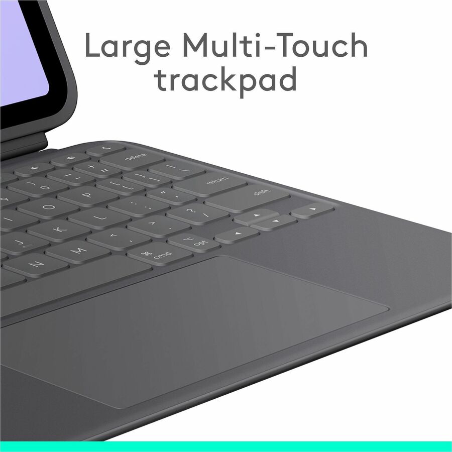 Alternate-Image4 Image for Logitech Combo Touch Keyboard Case for iPad Pro 11-inch (M4 & M5) - Detachable backlit keyboard with kickstand, comfortable typing, multi-use mode - Graphite