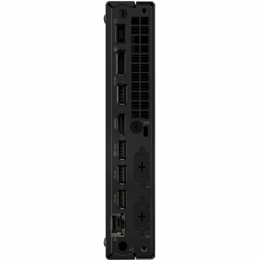 Rear Image for Lenovo ThinkCentre M70q Gen 5 12TD001RUS Desktop Computer - Intel Core i5 14th Gen i5-14400T - 16 GB - 512 GB SSD - Tiny - Black