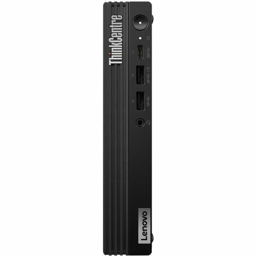 Front Image for Lenovo ThinkCentre M70q Gen 5 12TD001RUS Desktop Computer - Intel Core i5 14th Gen i5-14400T - 16 GB - 512 GB SSD - Tiny - Black
