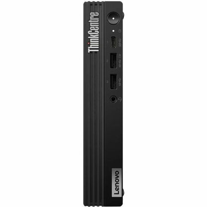 Front Image for Lenovo ThinkCentre M70q Gen 5 12TD001RUS Desktop Computer - Intel Core i5 14th Gen i5-14400T - 16 GB - 512 GB SSD - Tiny - Black