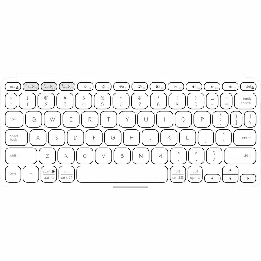 Top Image for Logitech Keys-To-Go 2 Portable Bluetooth Keyboard for Tablet With Built-in Cover, Slim and Compact Wireless Keyboard for Windows, Android, Linux, iPad, iPhone, Mac, Apple TV (Pale Grey)
