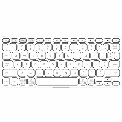 Top Image for Logitech Keys-To-Go 2 Portable Bluetooth Keyboard for Tablet With Built-in Cover, Slim and Compact Wireless Keyboard for Windows, Android, Linux, iPad, iPhone, Mac, Apple TV (Pale Grey)