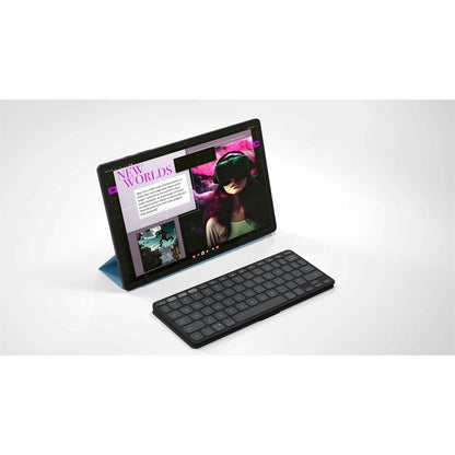 Alternate-Image9 Image for Logitech Keys-To-Go 2 Portable Bluetooth Keyboard for Tablet With Built-in Cover, Slim and Compact Wireless Keyboard for Windows, Android, Linux, iPad, iPhone, Mac, Apple TV (Graphite)