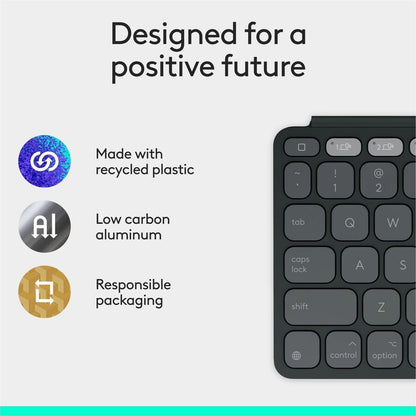 Alternate-Image6 Image for Logitech Keys-To-Go 2 Portable Wireless iPad Keyboard With Built-in Cover, Slim and Compact Wireless Keyboard for iPad, iPhone, Mac, and Apple TV, Easily Switch Between Devices (Graphite)