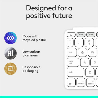 Alternate-Image6 Image for Logitech Keys-To-Go 2 Portable Wireless iPad Keyboard With Built-in Cover, Slim and Compact Wireless Keyboard for iPad, iPhone, Mac, and Apple TV, Easily Switch Between Devices (Pale Grey)