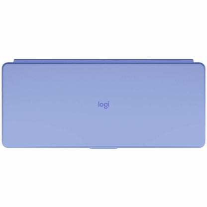 Bottom Image for Logitech Keys-To-Go 2 Portable Bluetooth Keyboard for Tablet With Built-in Cover, Slim and Compact Wireless Keyboard for Windows, Android, Linux, iPad, iPhone, Mac, Apple TV (Lilac)