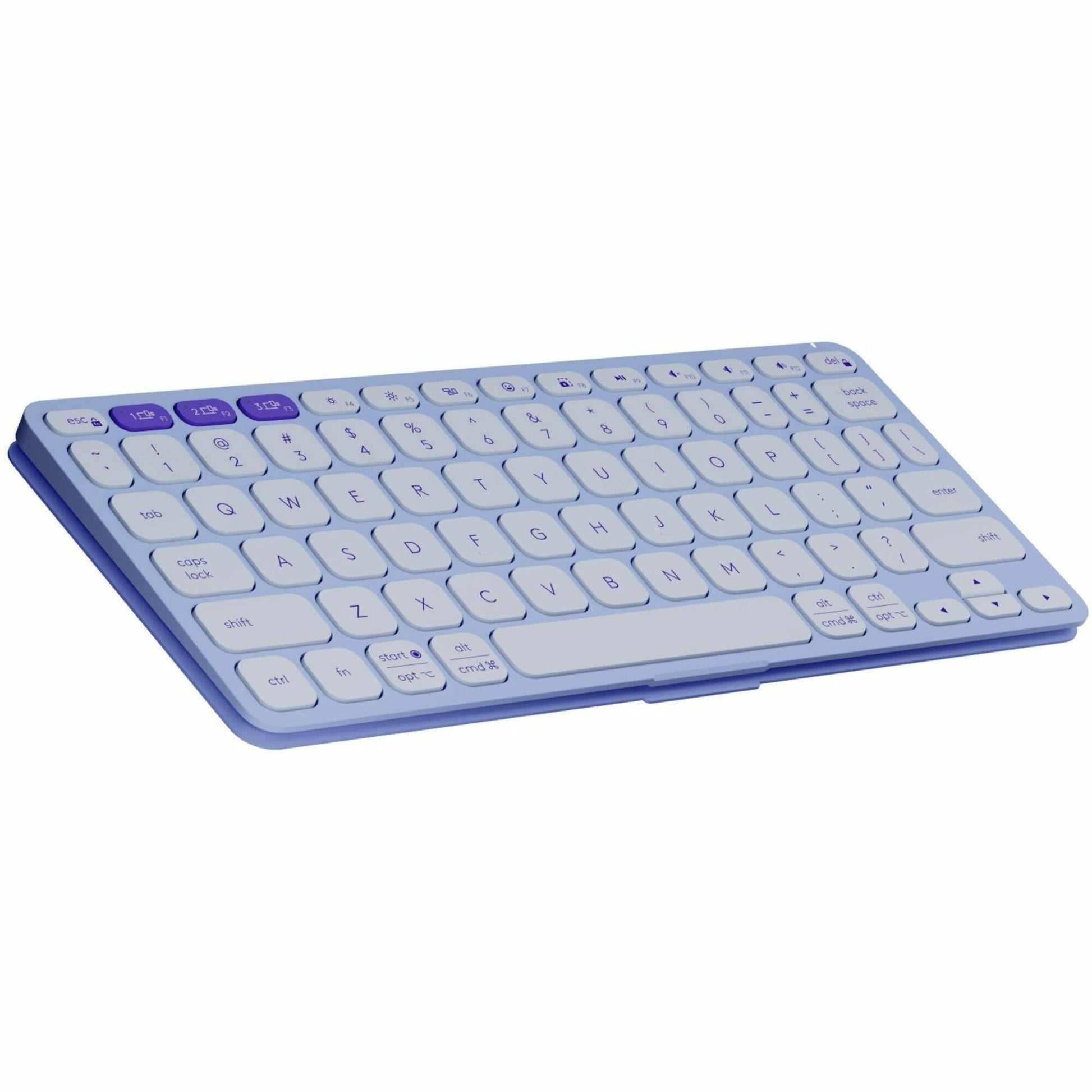 Main Image for Logitech Keys-To-Go 2 Portable Bluetooth Keyboard for Tablet With Built-in Cover, Slim and Compact Wireless Keyboard for Windows, Android, Linux, iPad, iPhone, Mac, Apple TV (Lilac)