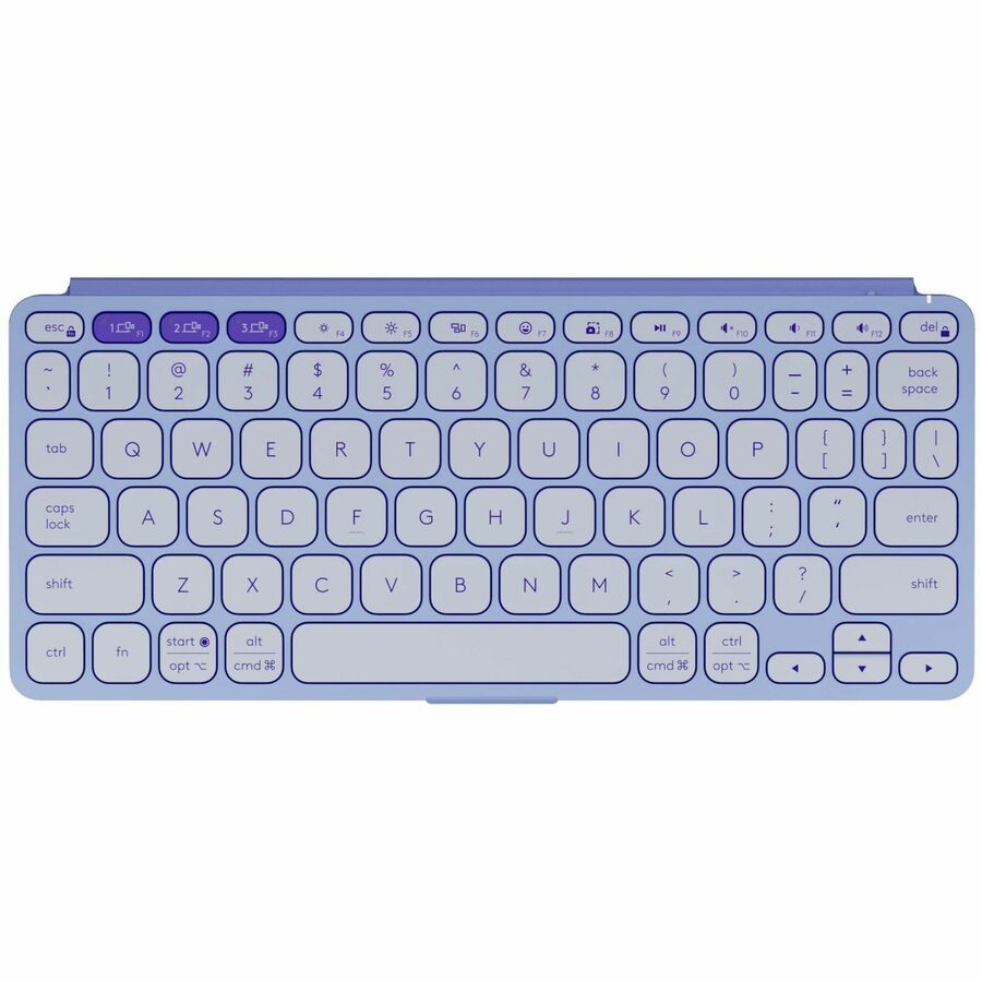 Top Image for Logitech Keys-To-Go 2 Portable Bluetooth Keyboard for Tablet With Built-in Cover, Slim and Compact Wireless Keyboard for Windows, Android, Linux, iPad, iPhone, Mac, Apple TV (Lilac)