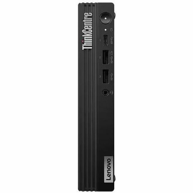 Front Image for Lenovo ThinkCentre M75q Gen 5 12RQ000MUS Desktop Computer - AMD Ryzen 7 PRO 8700GE - 16 GB - 512 GB SSD - Tiny - Black