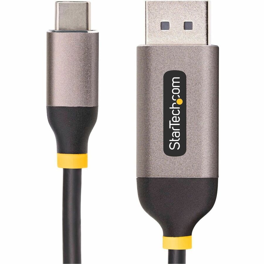Alternate-Image1 Image for StarTech.com 10ft (3m) USB-C to DisplayPort Adapter Cable, 8K 60Hz, 4K 144Hz, HDR10, USB Type-C to DP 1.4 Converter, USB4/TB3/4 Compatible